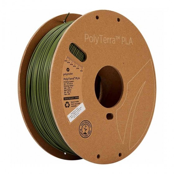 Filament PolyTerra PLA Vert foncé by Polymaker