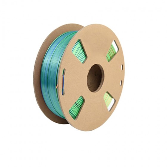Filament TRI-Color silk Magic PLA Bleu/Orange/Vert