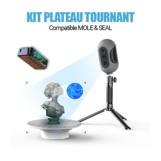 Kit turntable set scanner 3D