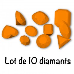 STL lote 10 diamantes