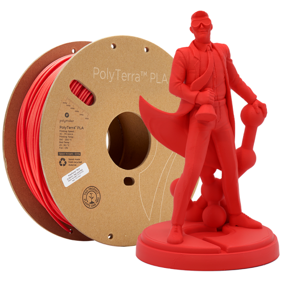 PolyTerra PLA Rouge Lave by Polymaker