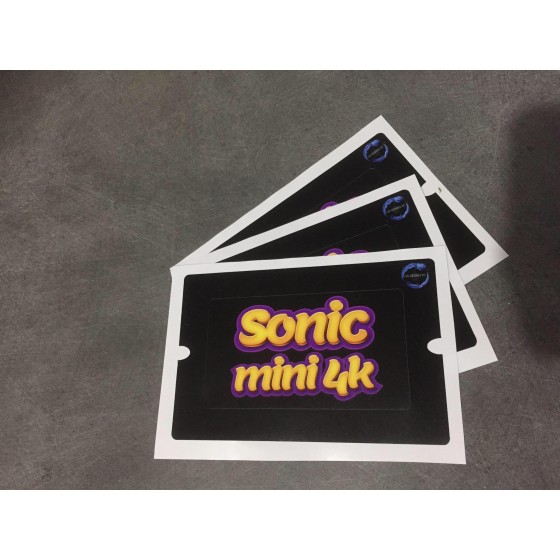 JOINTS D'ÉCRAN LCD EN VINYLE AUTOCOLLANTS (3 PIÈCES) Sonic Mini 4K