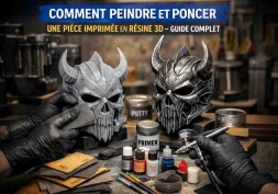 Comment peindre et poncer une pièce imprimée en résine 3D / Guide complet 