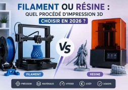Filament ou résine : quel procédé d'impression 3D choisir en 2026 ?